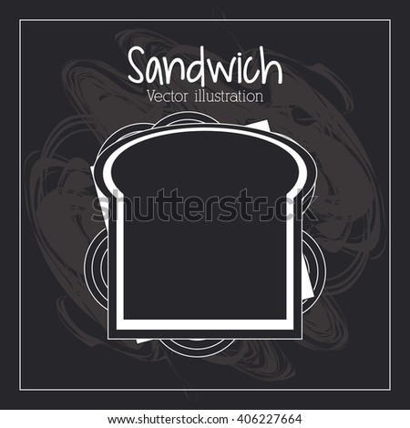 Design of sandwich, vector illustration