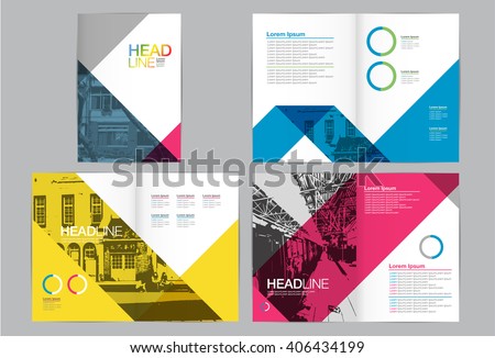Template design, Layout, Brochure , Geometric Abstract Modern Backgrounds