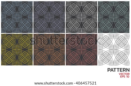 Seamless color polka geometric pattern.