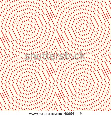 Seamless striped pattern. Abstract repeated round breaking waves texture background. Vector illustration