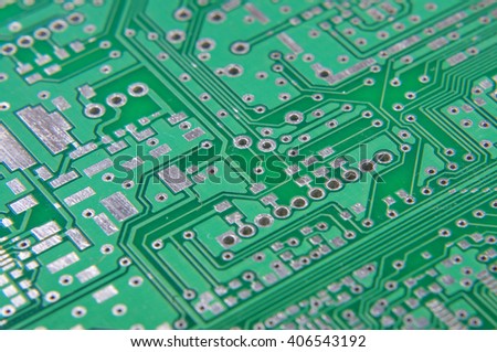 Selective focus of PCB fragment