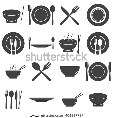 Set of Food and Restaurant icons Royalty-Free Stock Photo #406587739