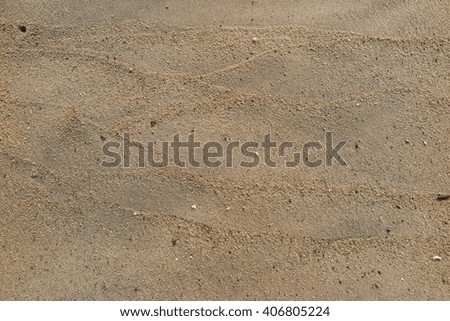 Texture lines of sand on the beach