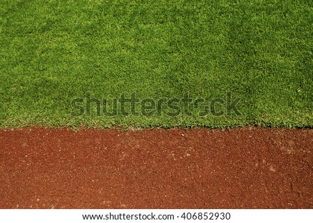 Baseball field with copy space. Royalty-Free Stock Photo #406852930