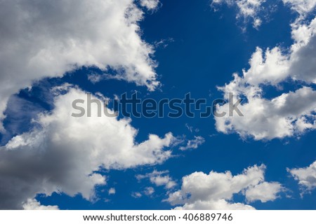 beautiful blue sky with white clouds clouse up