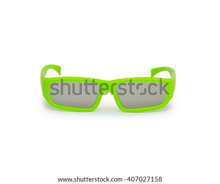 3D glasses modern cinema vision