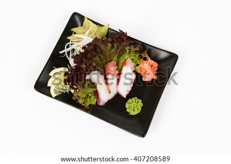 Picture of delicious sashimi with ostopus