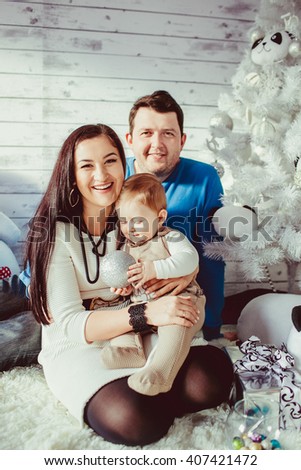 Parents with their lovely little son