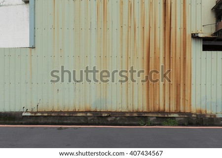 Large blank billboard on a street wall, banners with room to add your own text
