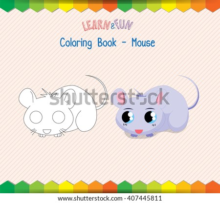 Mouse coloring book educational game