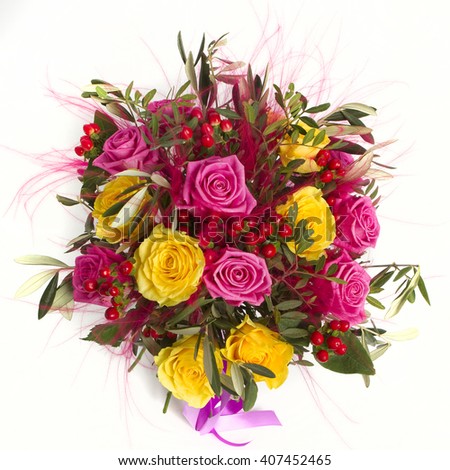 Colorful bouquet of flowers 