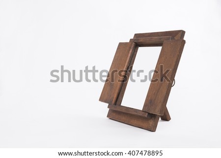wooden desk picture frame,blank left