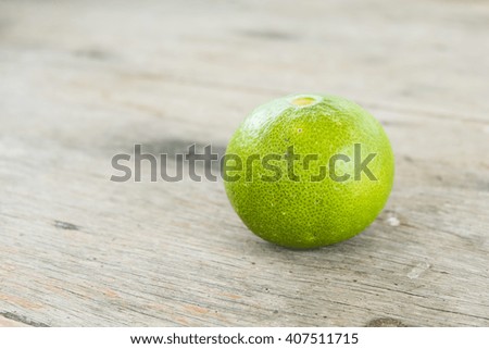 A lime fruit for cooking