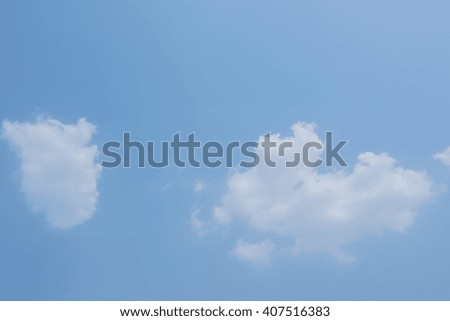 clouds in the blue sky light and shadow