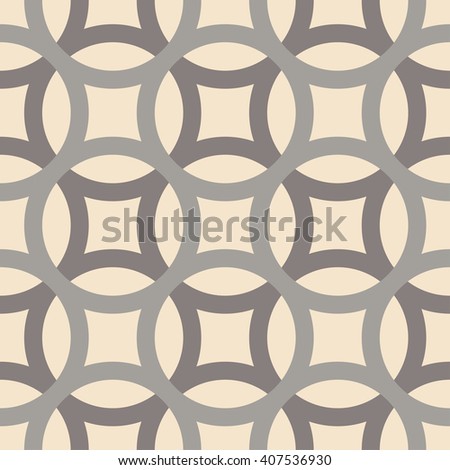 Big circles crossed seamless pattern grey