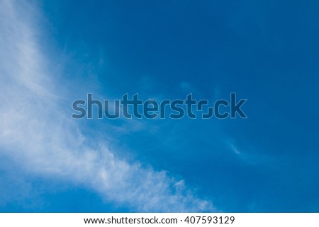 Sky, The blue sky with cloud at dusk