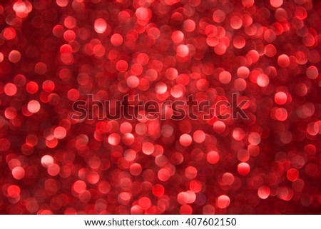 De-focused blur dark red haze lights - abstract red xmas background