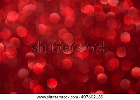 De-focused blur big dark red haze lights - abstract blue background