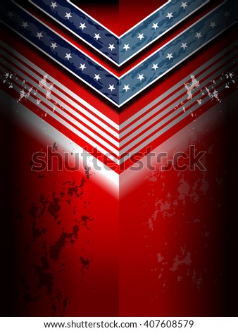 USA American flag background for Independence Day, Memorial Day and other events, Vector illustration.