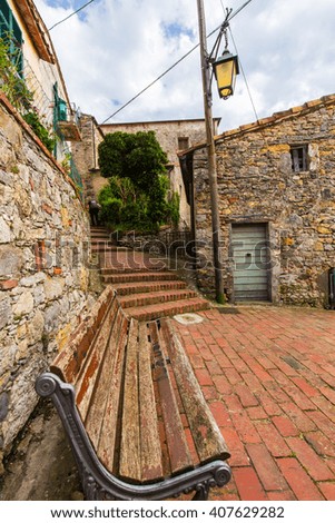 Traditional scenery in rural Italian village