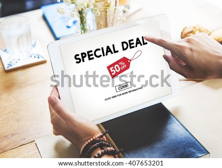 Special Deal Advertising Commercial Marketing Concept