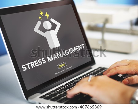 Stress Management Tension Anxiety Strain Rehabilitation Concept Royalty-Free Stock Photo #407665369