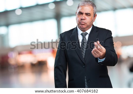 business man doing a poor gesture