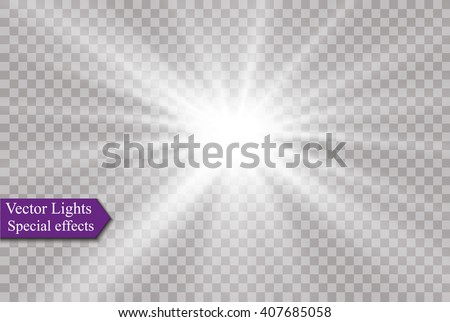Vector illustration of abstract flare light rays Royalty-Free Stock Photo #407685058