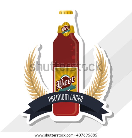 Beer icon design , editable vector