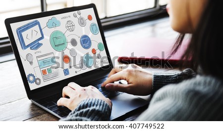 Website Technology Online Connection Concept