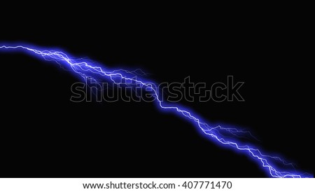 Bolts of lightning extend horizontally across 