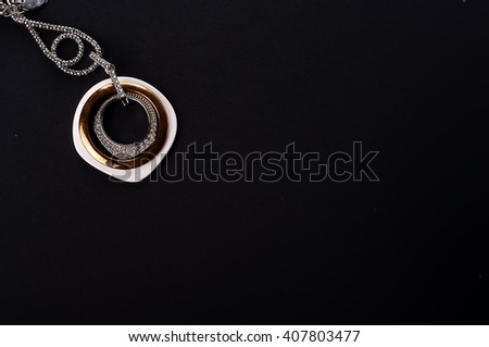 Diamond necklace isolated 