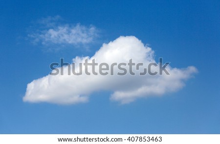 Nice white cloud in blue sky