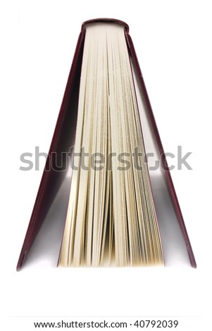 close up shot of a book viewed from the side
