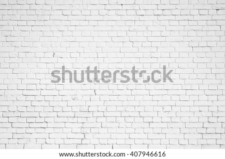 Abstract weathered texture stained old stucco light gray and aged paint white brick wall background in rural room, grungy rusty blocks of stonework technology color horizontal architecture wallpaper
 Royalty-Free Stock Photo #407946616