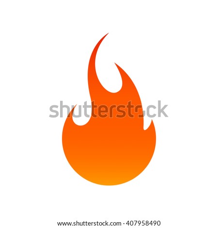 Fire flames icon - Vector