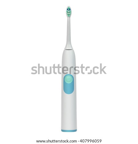 Electronic toothbrush isolated on a white background. Ultrasound toothbrush