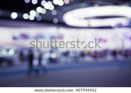 Abstract blur exhibition hall event background