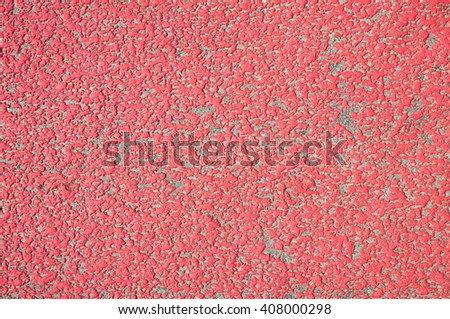 Texture of red road markings