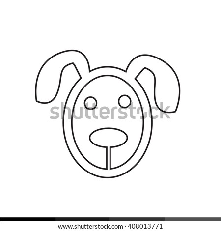 Dog Icon Illustration design