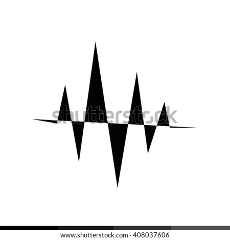 Sound Bars Pulse Icon Illustration design