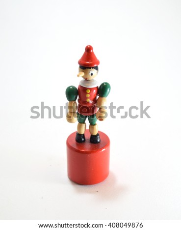 Pinocchio elastic wooden doll with retractable arms and legs