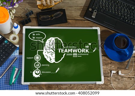 Teamwork concept for business, consulting, finance, management, career.