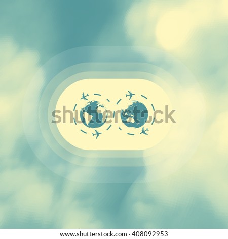 Abstract background with blue sky and clouds. Vector illustration.