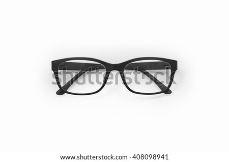 Glasses isolated on white with clipping path. Royalty-Free Stock Photo #408098941