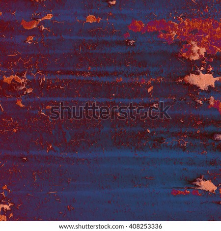 abstract blue background texture of old rusty wall