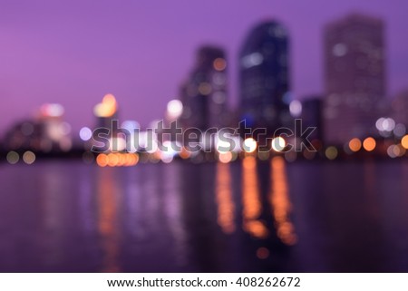 bokeh of cityscape building and river