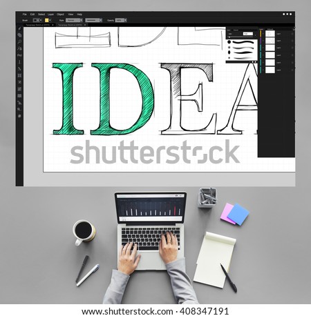 Idea Text Editing Software Concept