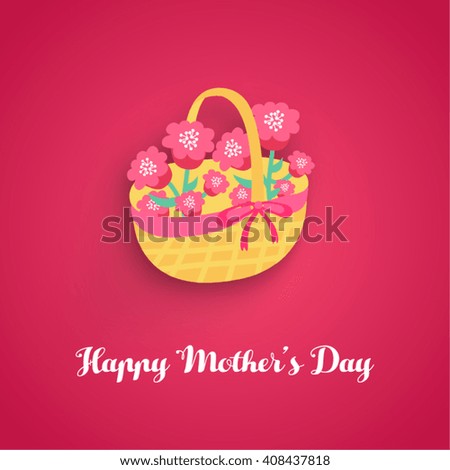 Happy Mother's Day Conceptual Vector Design Illustration