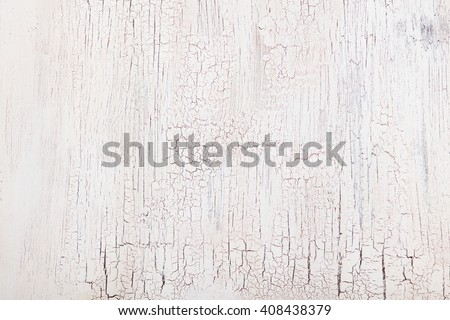 White wooden background with crackling effect High resolution Copy space Top view Royalty-Free Stock Photo #408438379